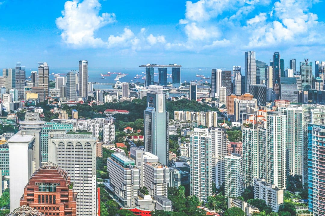 Singapore residential condominium skyline